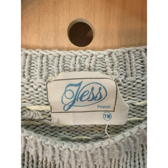 Vintage Jess Paris Cotton Sweater Sheep Cottage Core Pastel Knit Size M Peru - Picture 6 of 16